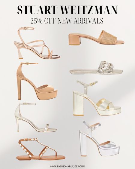 25% off all of these cute heels and sandals from Stuart Weizmann 

#LTKStyleTip #LTKShoeCrush #LTKSaleAlert