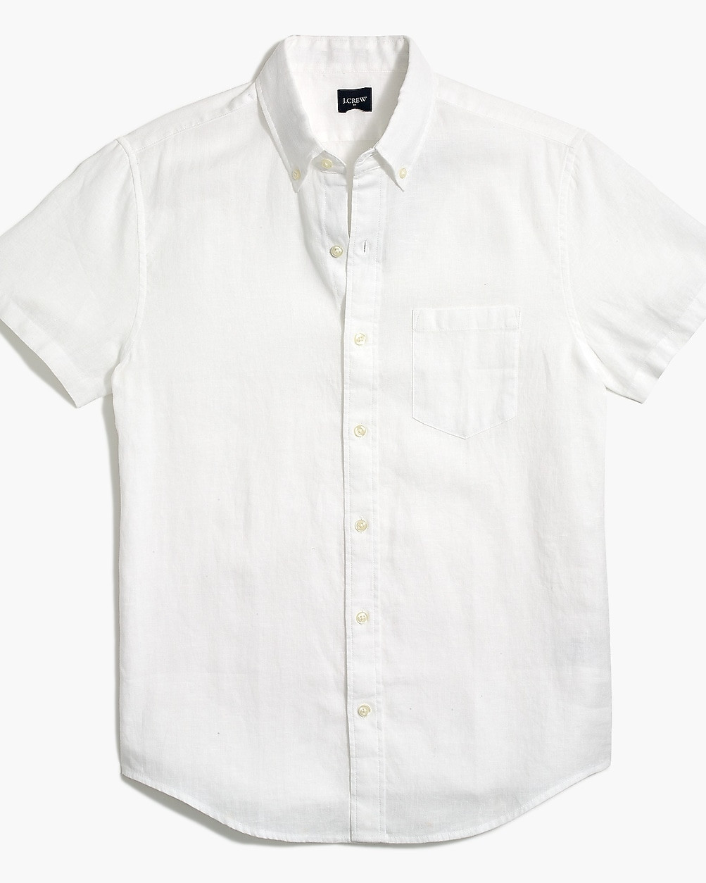 Short-sleeve slim linen-blend shirt | J.Crew Factory