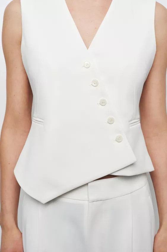 ZW COLLECTION ASYMMETRIC VEST | Zara US