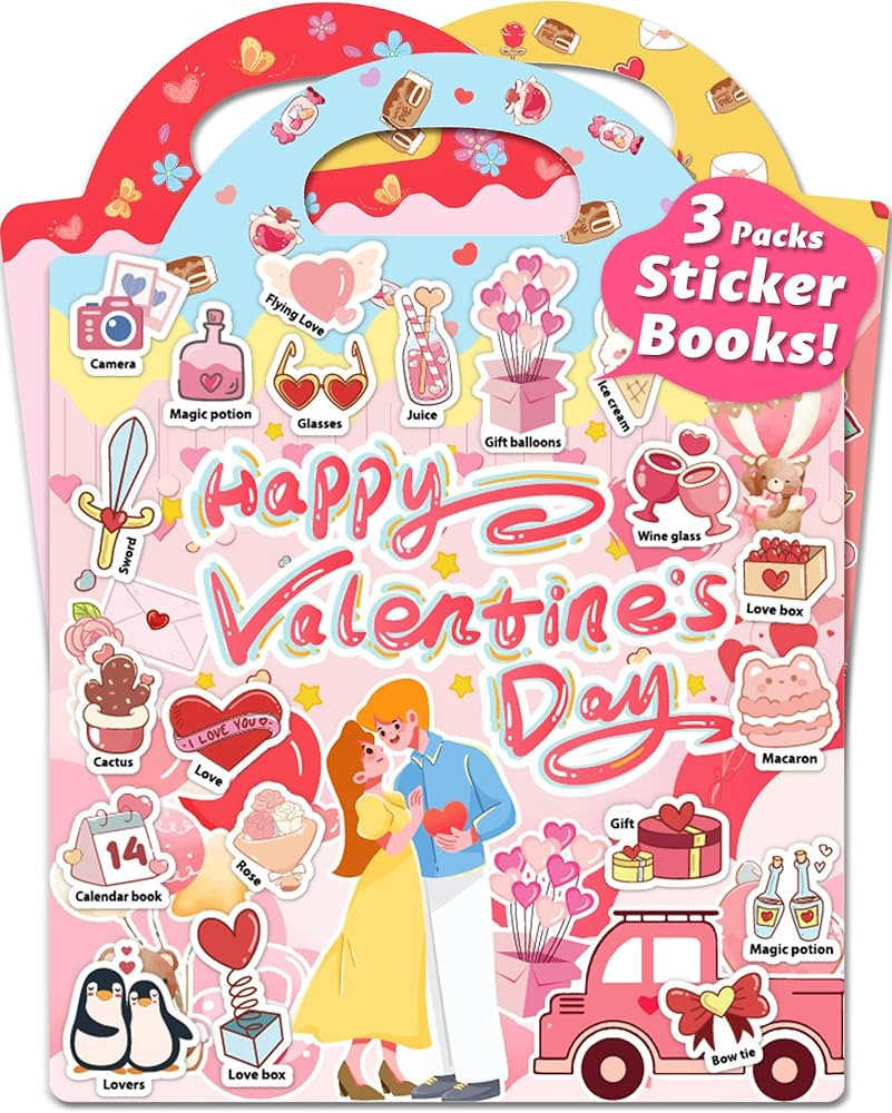 Reusable Sticker Book for Toddlers, Stickers for Kids, Toddler Sticker Book, Toddler Craft Activi... | Amazon (US)