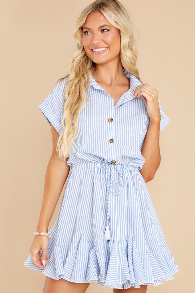 Always A Lesson Blue Stripe Dress | Red Dress 