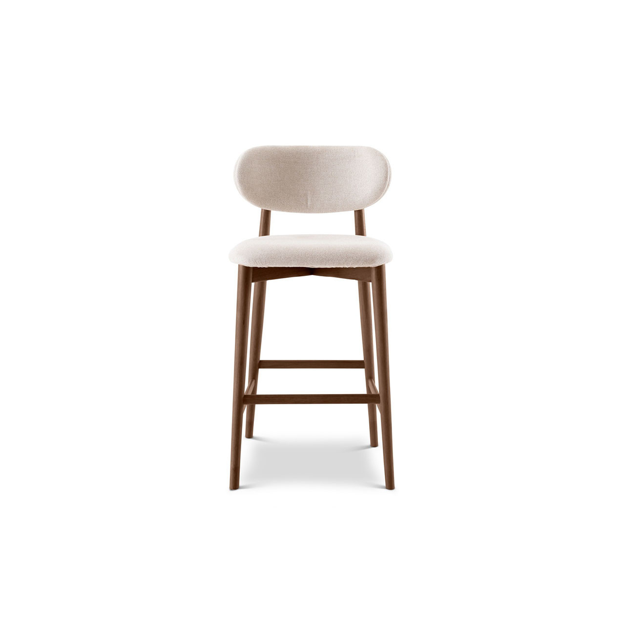 SleekEdge Contemporary Bar Stool - Wooden Nogal | Manhattan Home Design