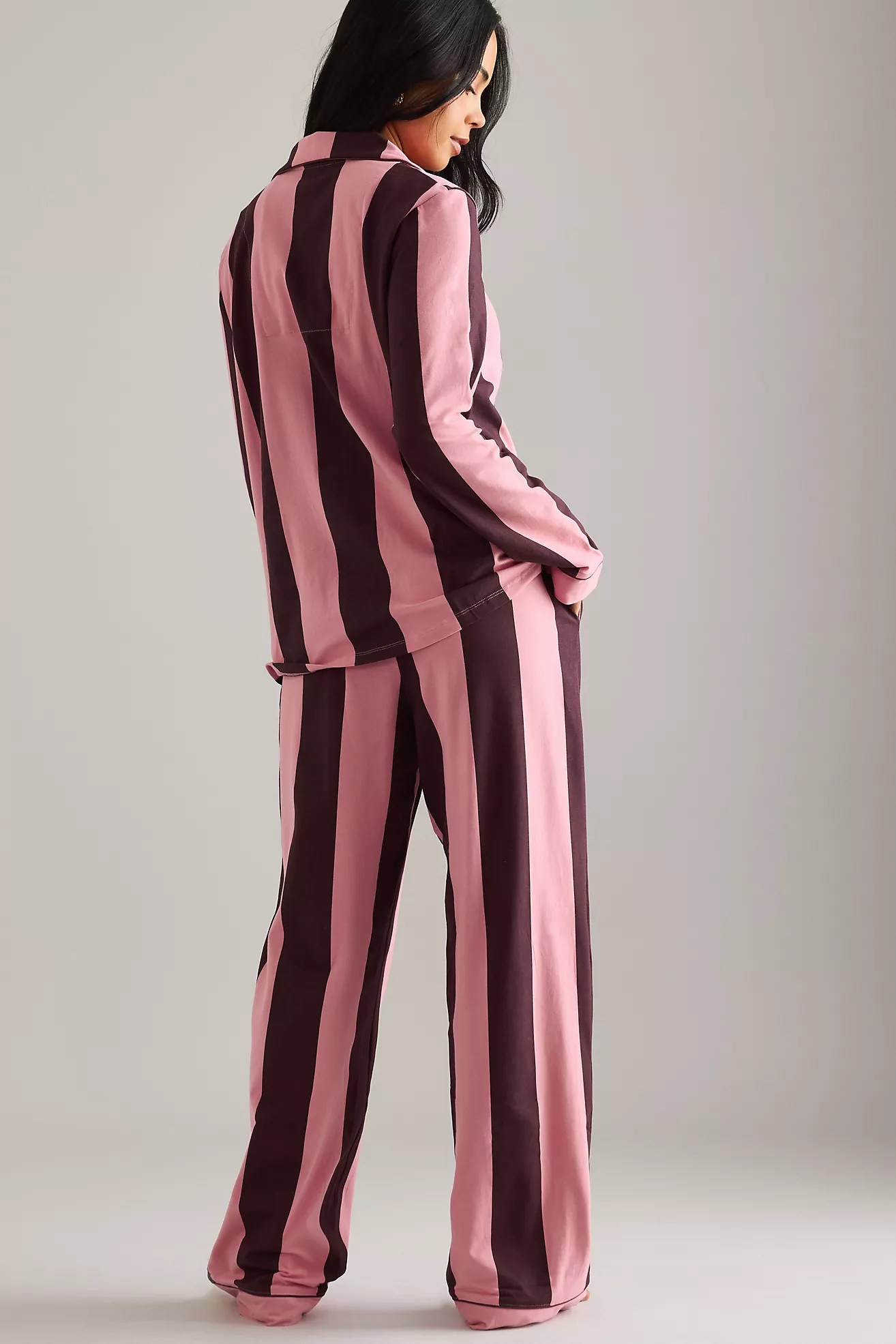 Chelsea Peers Pink Stripe Pyjama Set | Anthropologie (UK)