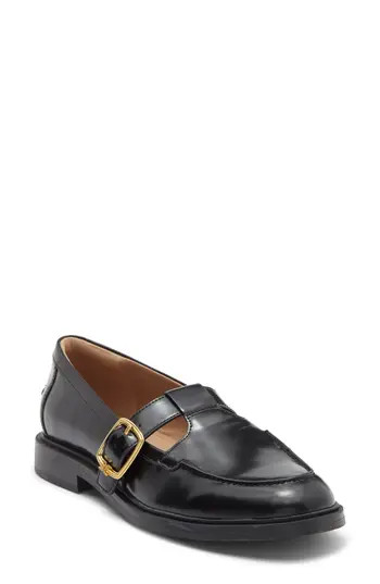 Sam Edelman Elaina T-Strap Flat in Black at Nordstrom Rack, Size 10.5 | Nordstrom Rack