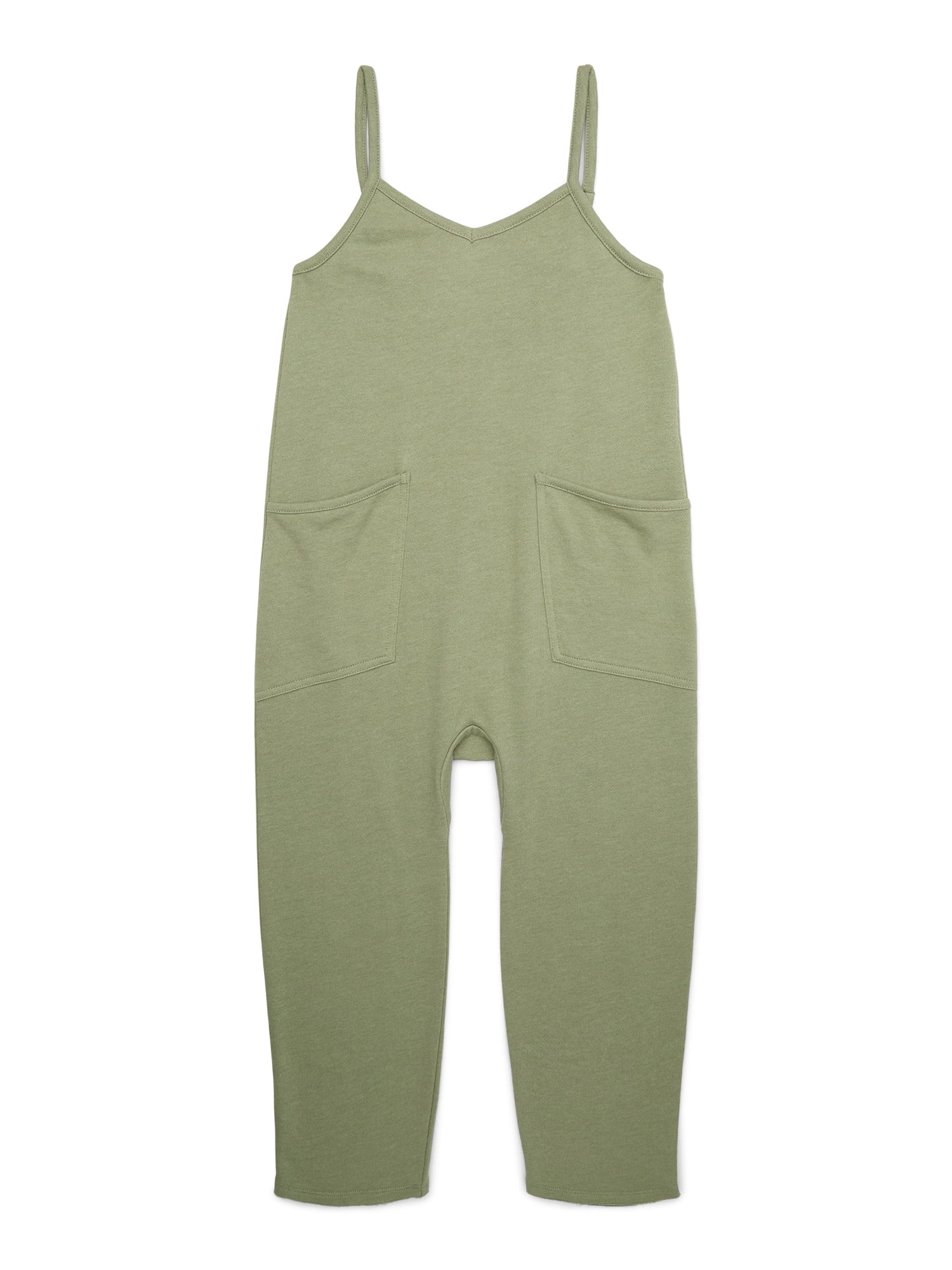 Grayson Social Girls French Terry Cami Jumpsuit, Sizes XS-XXL | Walmart (US)
