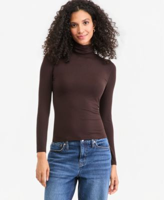 On 34th Women's Modal Long Sleeve Turtleneck, Created for Macy's - Myristica | Macy's