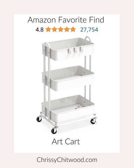 This Amazon art cart is great for organizing art and craft materials for kids and adults! My son has this art cart, and he uses it all the time. 

Amazon finds, favorite find, kid favorite, arts and crafts, organization 

#LTKfamily #LTKFind #LTKkids