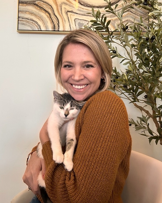 Work from home OOTD. Loving the faux tree trend especially with kittens in the house! This Target art is old so linking similar. I'm in a size small in the sweater and got the 6' size faux olive tree. Yellow cut-out sweater, comfy mom outfit, home decor 

 #LTKSeasonal #LTKHome #LTKWorkwear