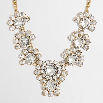 Factory crystal floral statement necklace | J.Crew Factory