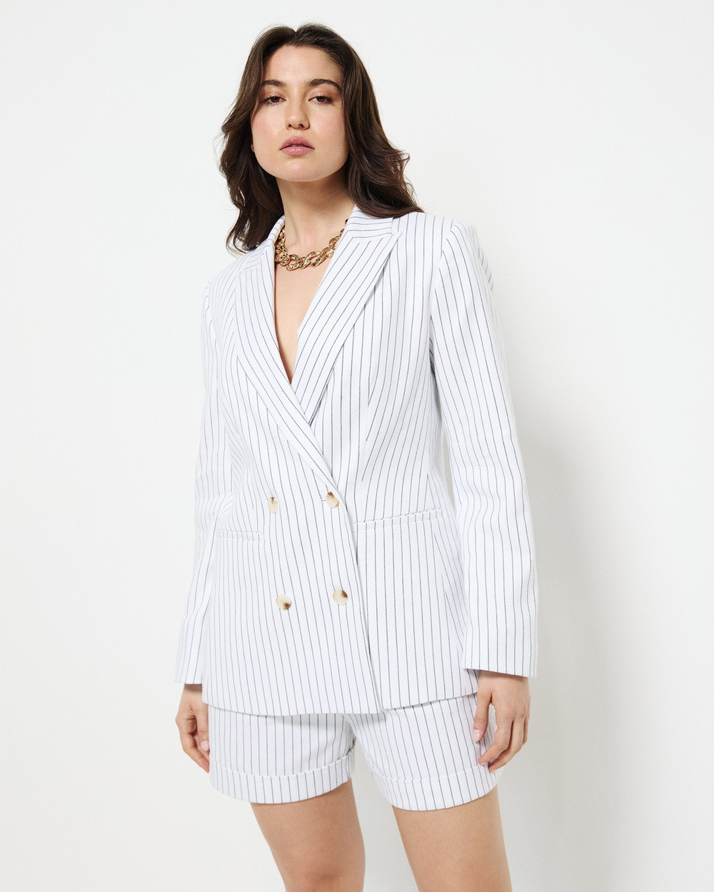 Commonry - Andy Blazer - Coats & Jackets (Pinstripe) Andy Blazer | THE ICONIC (AU & NZ)
