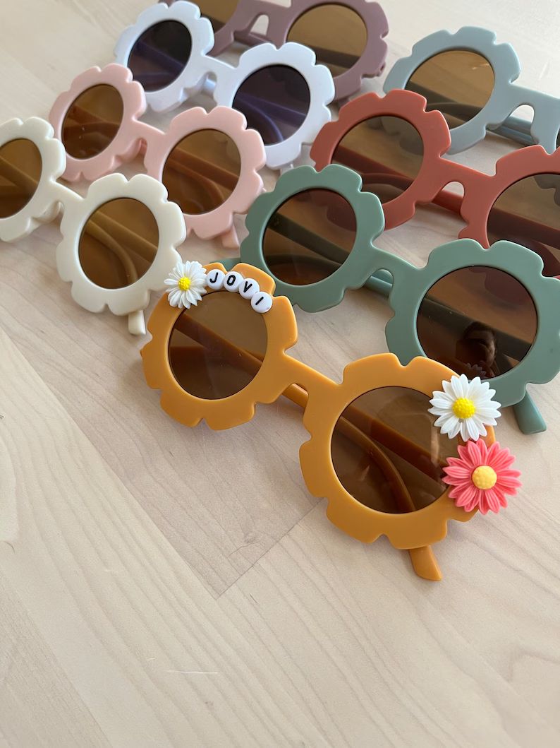Flower Sunnies  Little Girl Hippie Sunglasses  Toddler Girl | Etsy | Etsy (US)