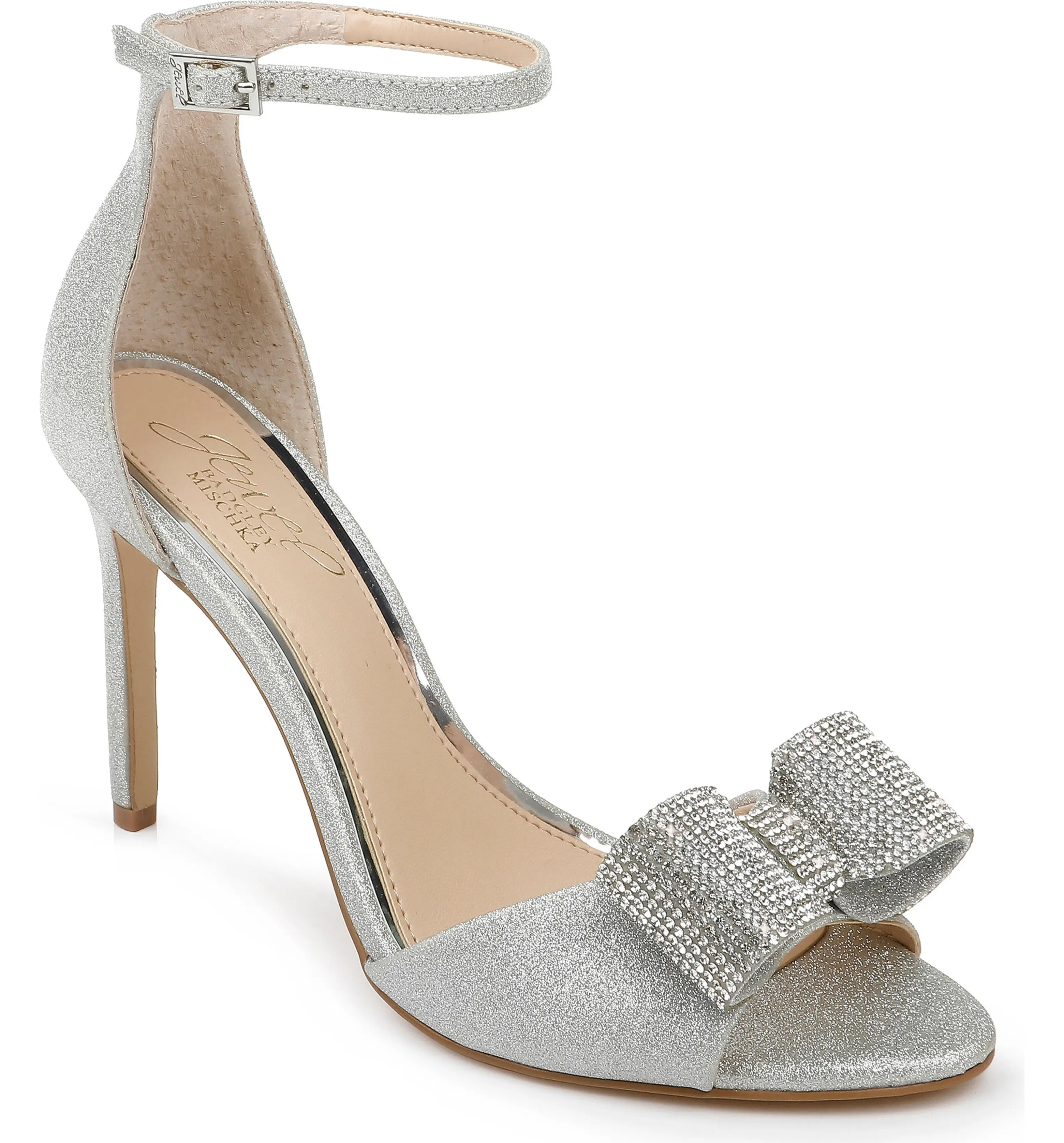 Urania Crystal Bow Ankle Strap Sandal | Nordstrom