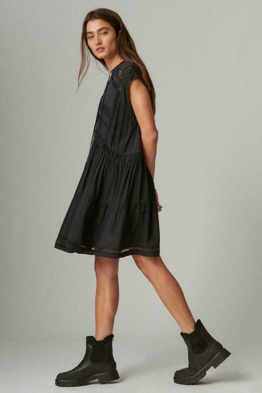 LACE INSET DRESS | Lucky Brand