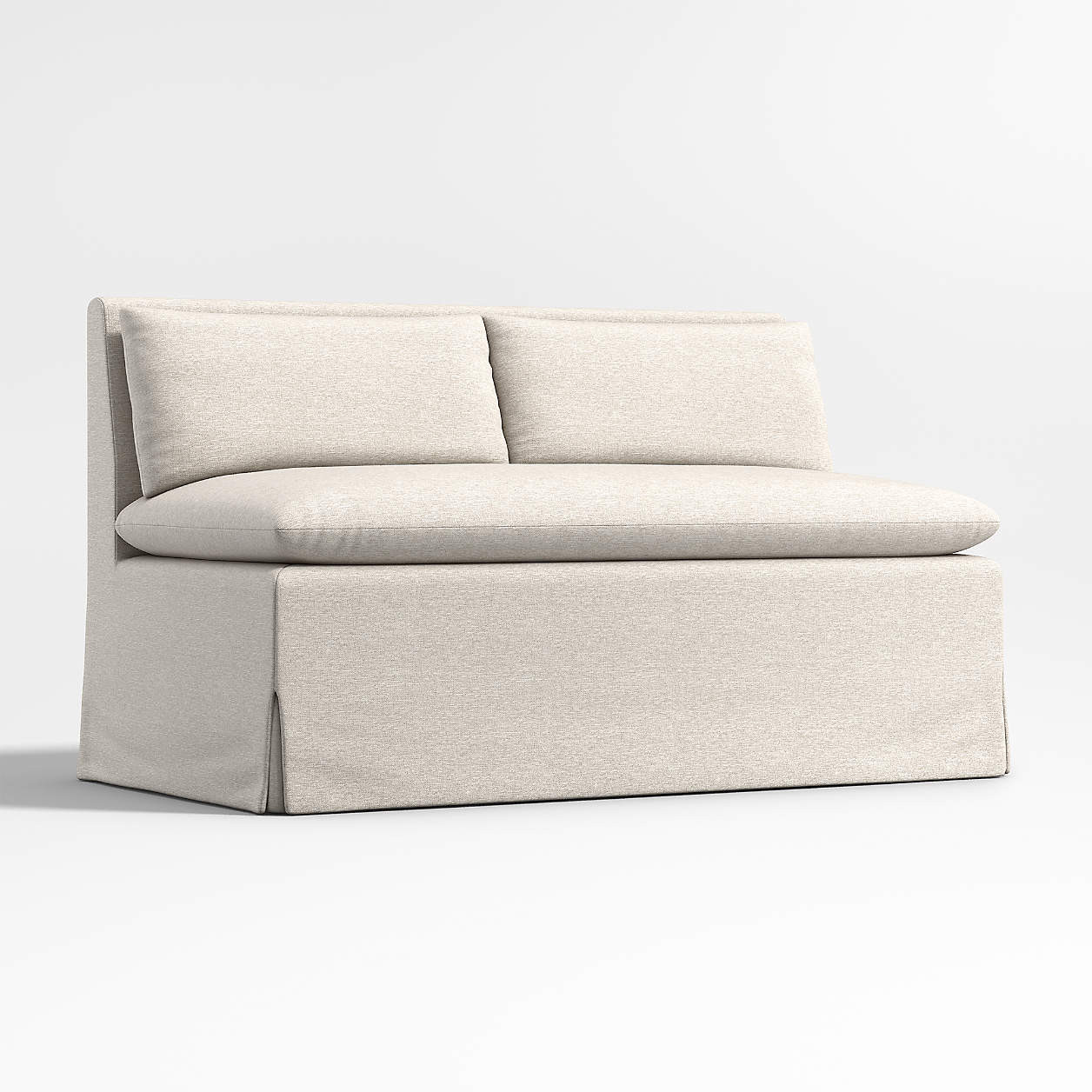 Belmar Slipcovered Dining Banquette Bench with Performance Fabric + Reviews | Crate & Barrel | Crate & Barrel