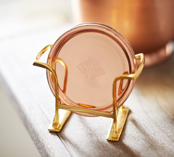 Copper Drink Coaster, Set of 6 | Pottery Barn (US)