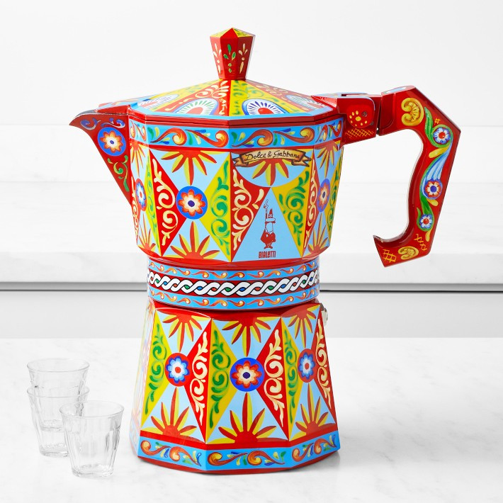 Bialetti Moka Dolce & Gabbana Stovetop 50-Cup Espresso Maker | Williams-Sonoma