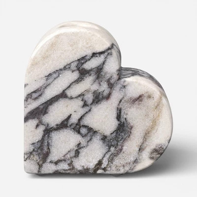 Valentine's Day Marble Heart Taper Candle Holder - Threshold™ | Target