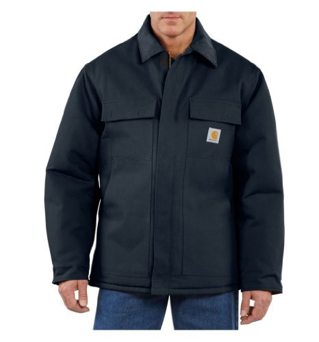 Carhartt Mens Loose Fit Firm Duck Insulated Traditional Coat Work Utility Outerwear, Dark Navy, 3X-Large US | Amazon (US)