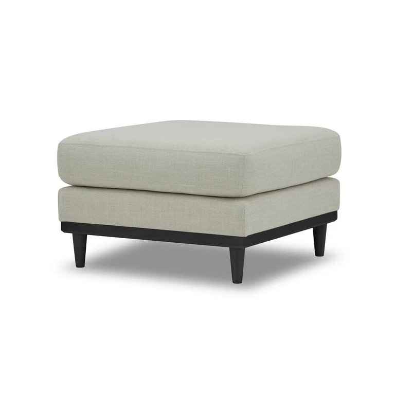 Better Homes & Gardens Springwood Square Wood Frame Ottoman, Charcoal Finish - Walmart.com | Walmart (US)