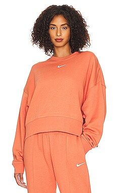 Nike Essential Crewneck Pullover in Madder Root from Revolve.com | Revolve Clothing (Global)
