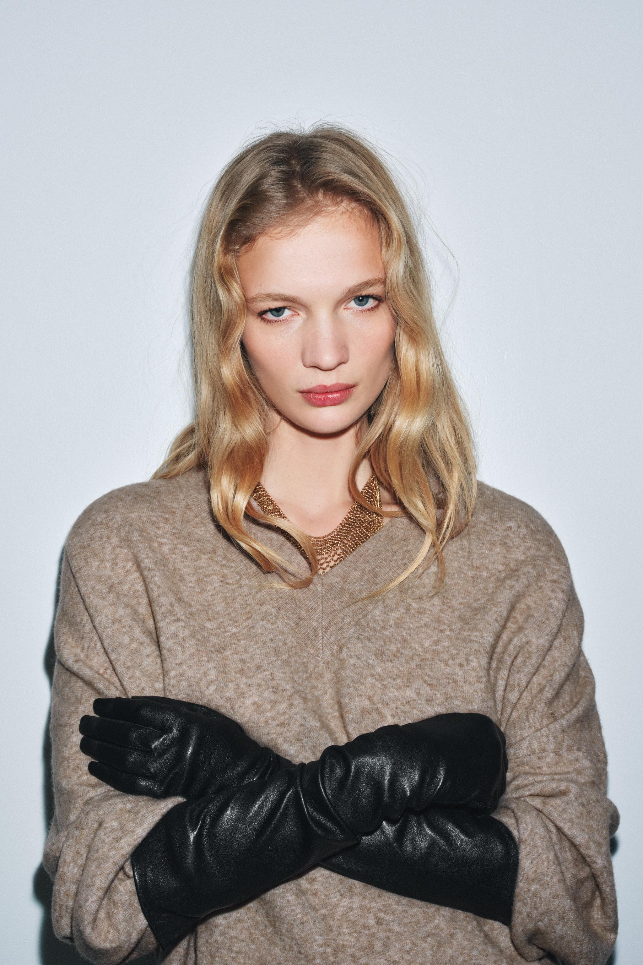 GUANTI LUNGHI 100% PELLE | Zara IT