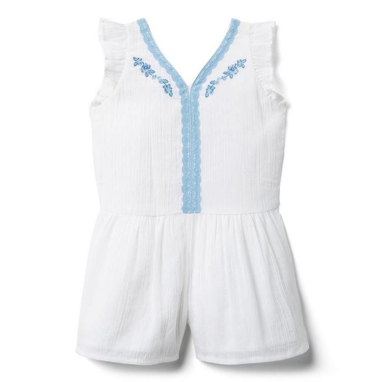 Embroidered Romper | Janie and Jack
