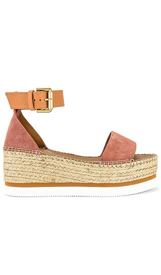 See By Chloe Glyn Platform Sandal in Rose. - size 40 (also in 37, 38, 39, 41) | Revolve Clothing (Global)