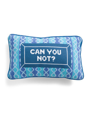9x12 Can You Not Needlepoint Pillow | Throw Pillows | Marshalls | Marshalls