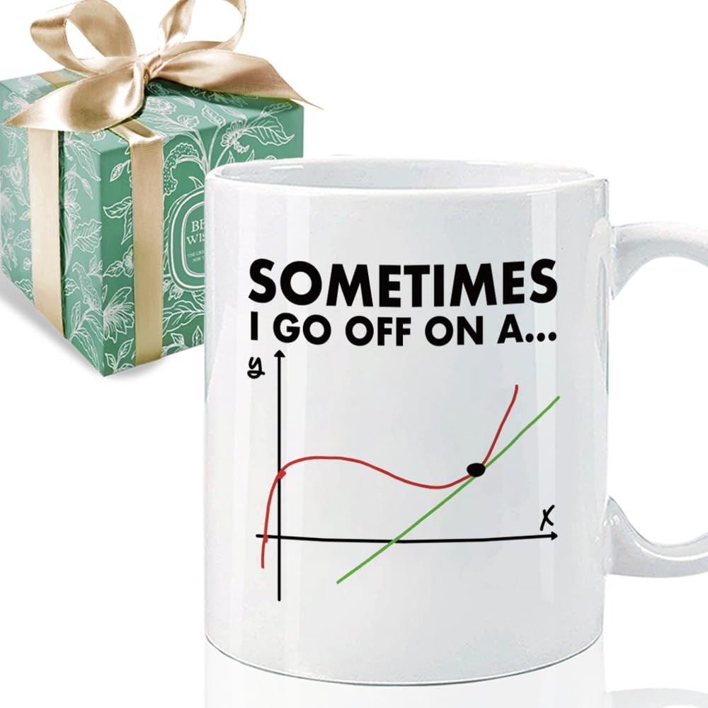 Funny Math Gifts for Math Teacher Geometry Teacher Engineer, Sometimes I Go Off on a Tangent Adva... | Amazon (US)