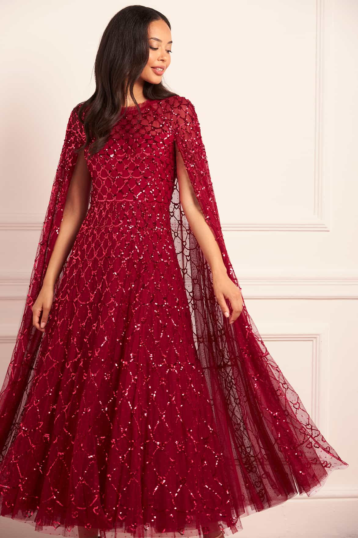 Heart Lattice Ankle Gown | Needle & Thread