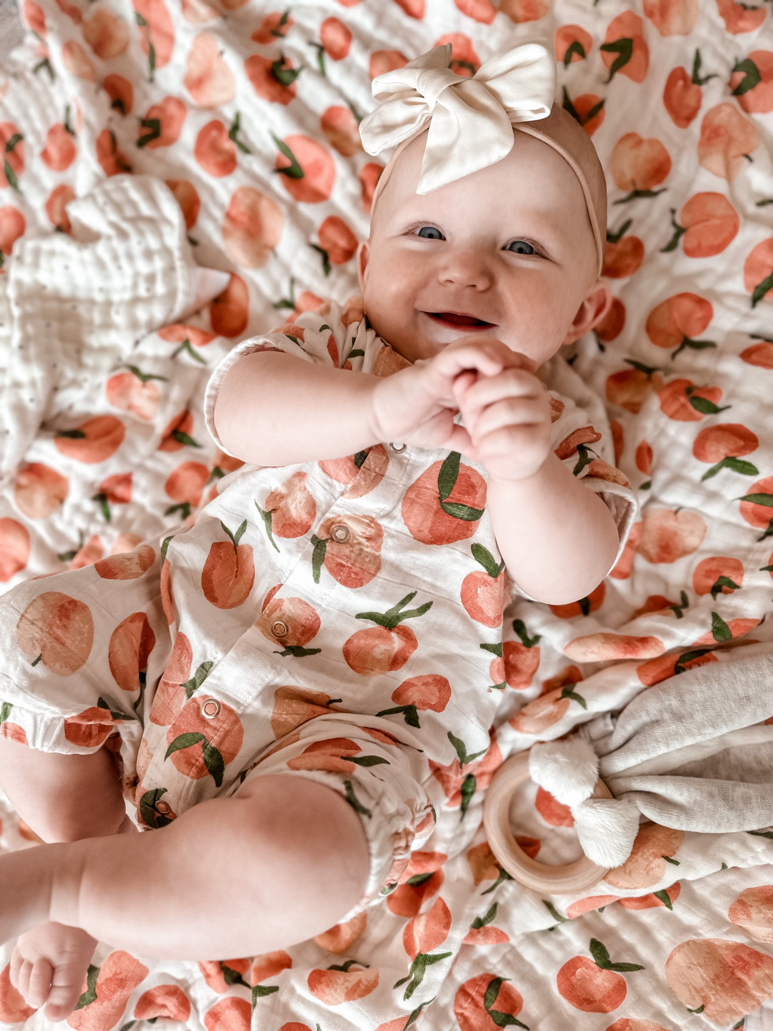 #ad This girl is the happiest when she can roll around on the floor on her blanket! We are recently loving these bamboo products from @newcastleclassics. The quality is impeccable, super soft bamboo material, and this southern girl is in love with these peaches. You can use code JESSICAS10 for 10% off of your purchase, valid through 10/31! Follow my shop @gracewhilewewait on the @shop.LTK app to shop this post and get my exclusive app-only content! #newcastleclassics 

#LTKbaby #LTKfindsunder100 #LTKfamily