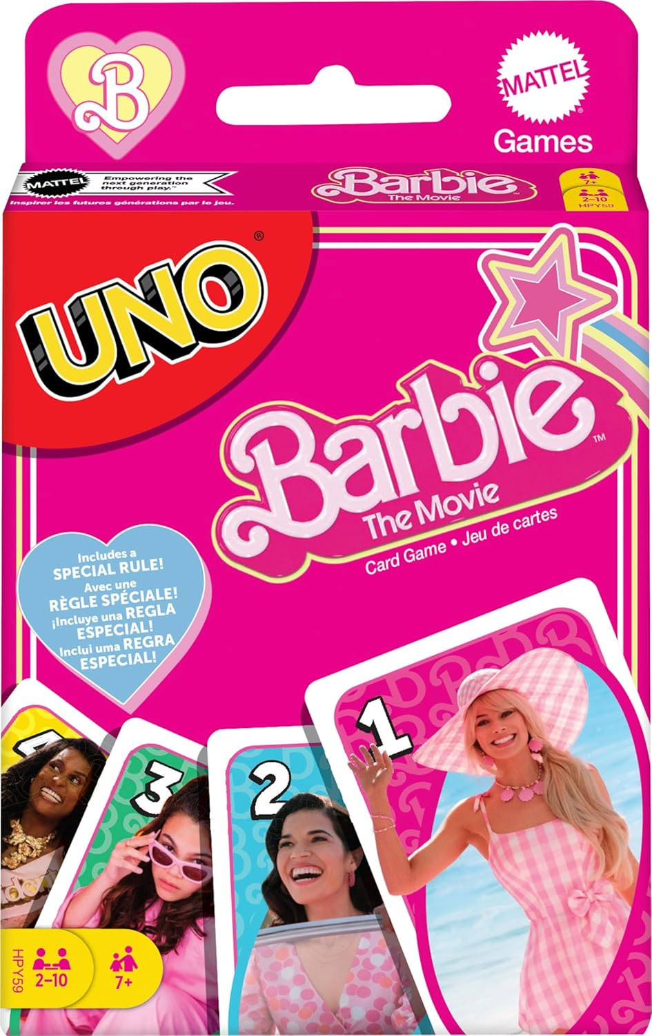 Mattel Games UNO Barbie The Movie Card Game for Kids & Adults Featuring Characters from the Movie... | Amazon (US)