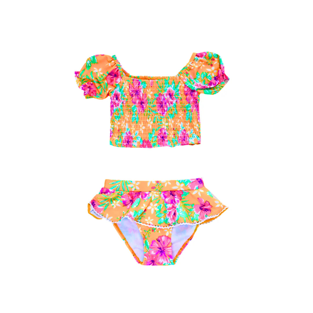 Sunshine Aloha Two Piece Swimsuit | Blueberry Bay Swimwear