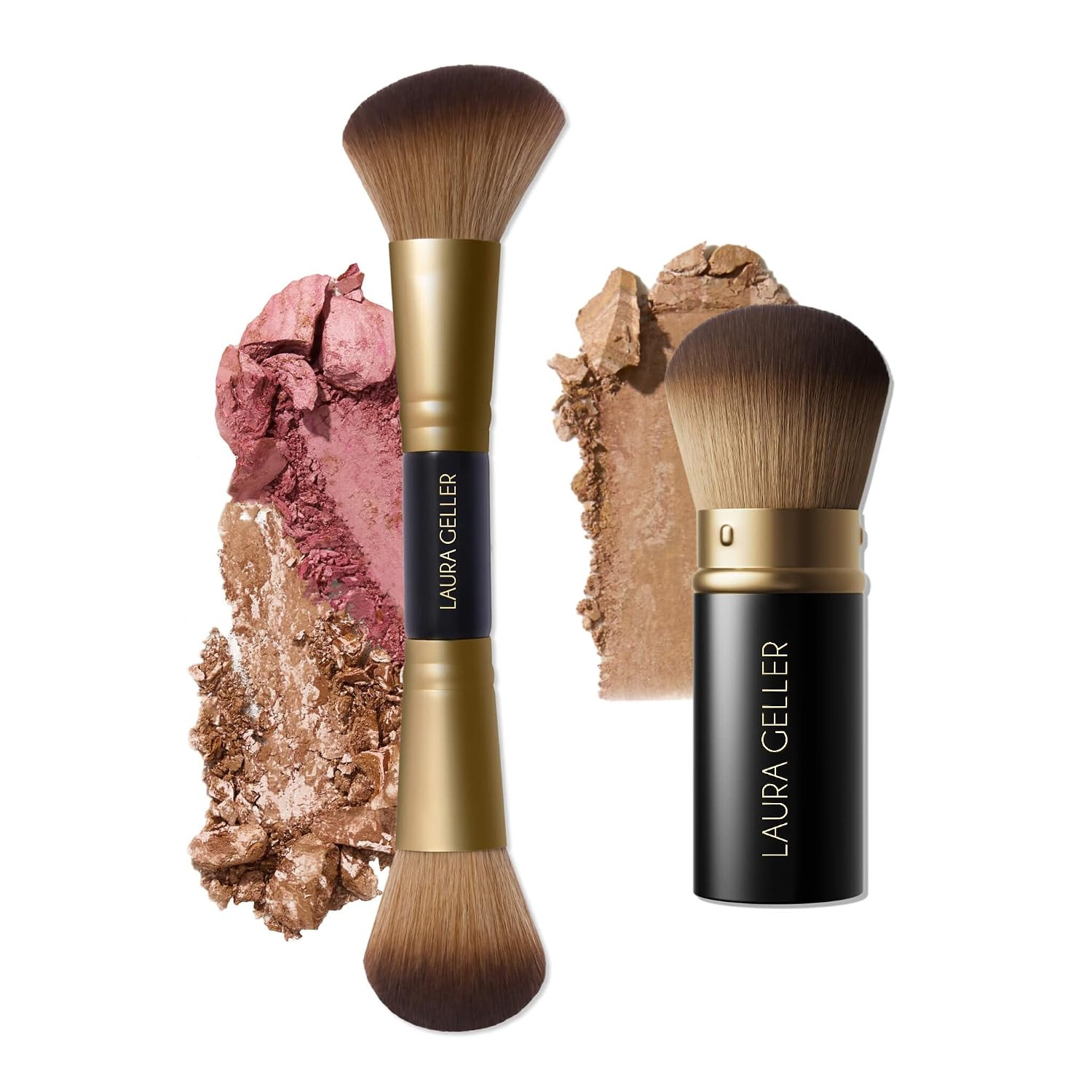 LAURA GELLER Makeup Brushes - 08 Face It All 2pc With Kabuki Brush | Amazon (US)