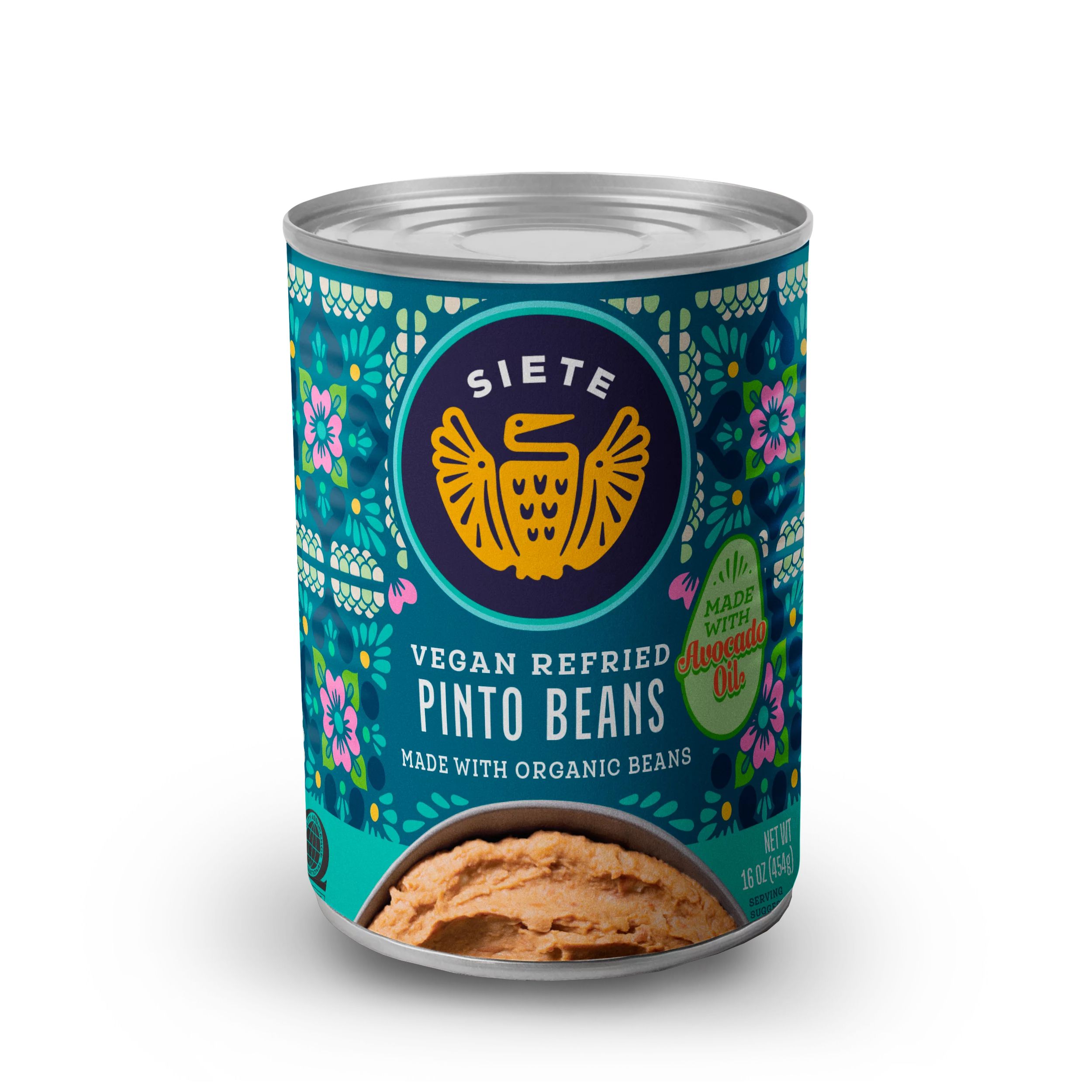 Siete Family Foods Vegan Refried Pinto Beans, 16 oz | Walmart (US)