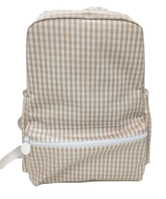 TRVL Design Backpacker - Khaki Gingham | JoJo Mommy