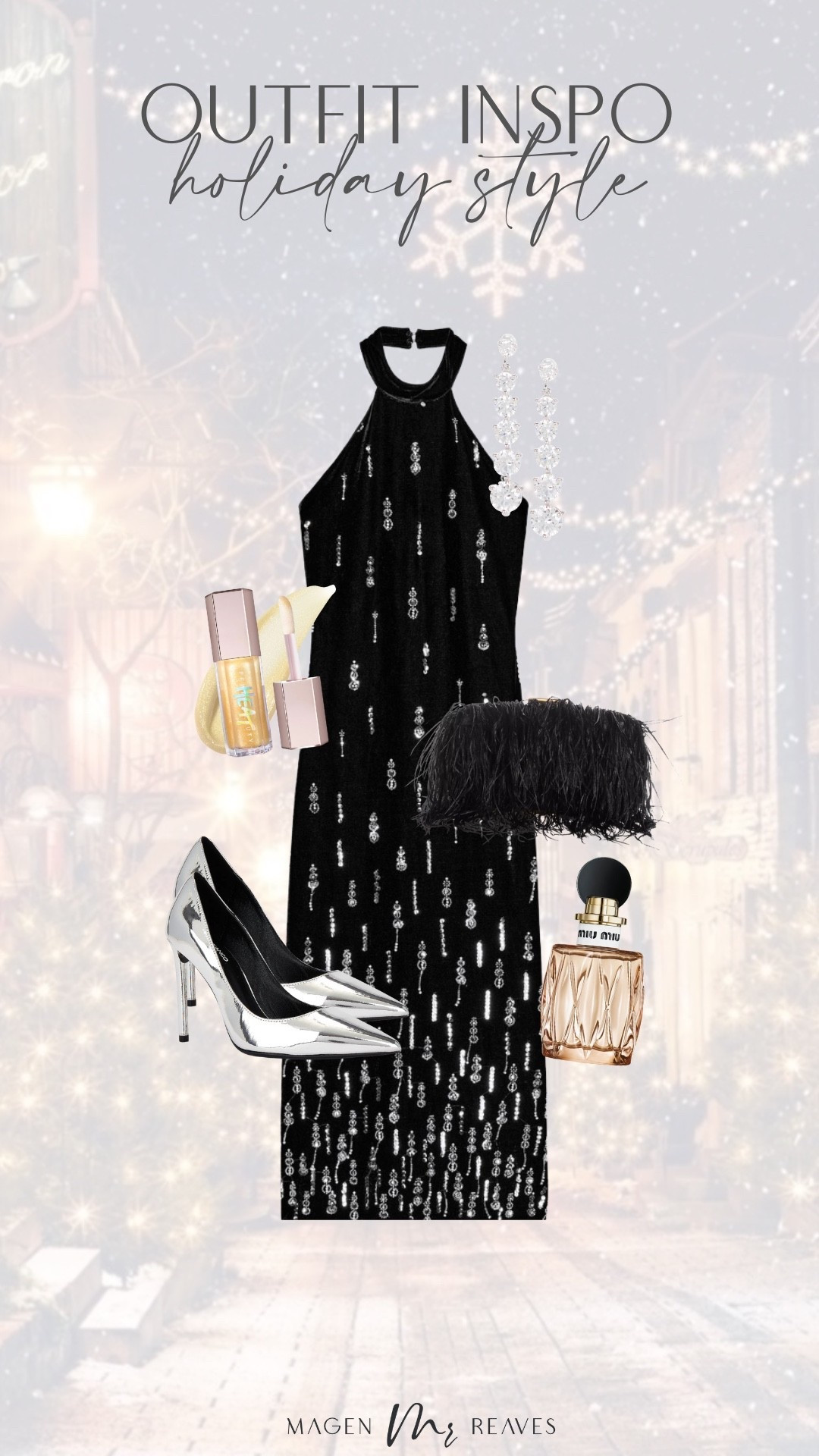 Holiday party outfit 🖤

Holiday style, Christmas party, black embellished dress, silver heels, winter style

#LTKHoliday #LTKSeasonal