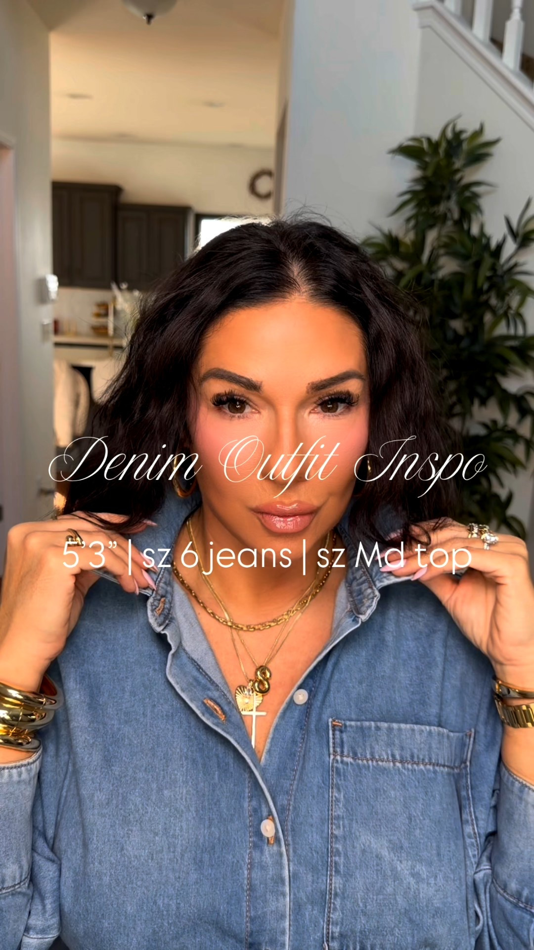 All denim never misses 👖 This Express denim shirt has passed the fit and wear test and was one of the best buys of 2025. Mixed with other classics this wardrobe capsule look will take us all through 2026!

The jeans are a definite investment piece, but they are on sale right now. 

For reference I am 5’3” wearing a size Medium shirt, my true size 28 jeans and size Medium in this beautiful oversized trench.

#LTKootd #LTKdayinmylife