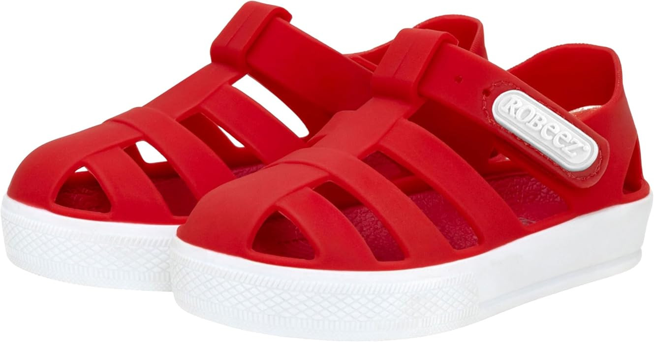 Robeez Toddler Boys and Girls Jelly Summer Sandals, Waterproof Slip Resistant Closed Toe Water Sh... | Amazon (US)