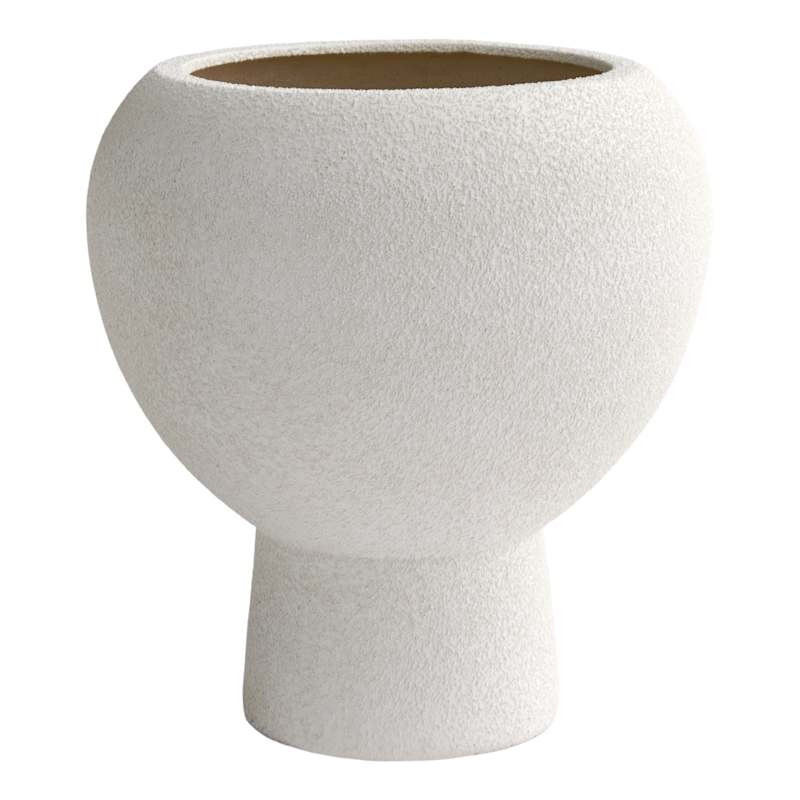 Neutral Ceramic Vase, 12.6" | At Home