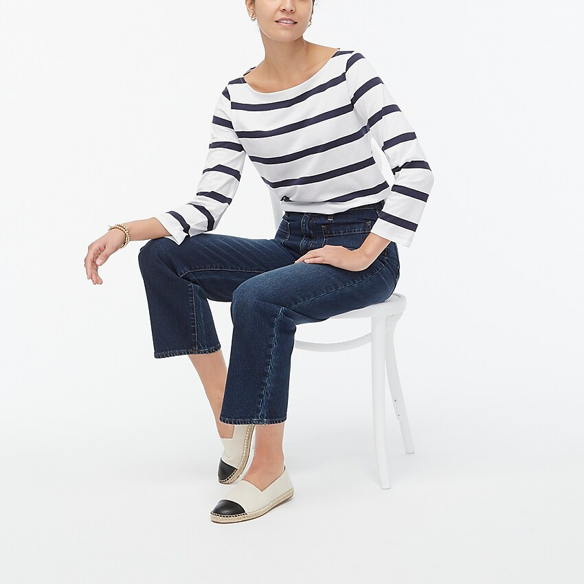 Three-quarter-sleeve boatneck tee | J.Crew Factory
