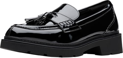 Clarks Women's Lauryl Tassel Loafer, Black Patent, 10 | Amazon (US)