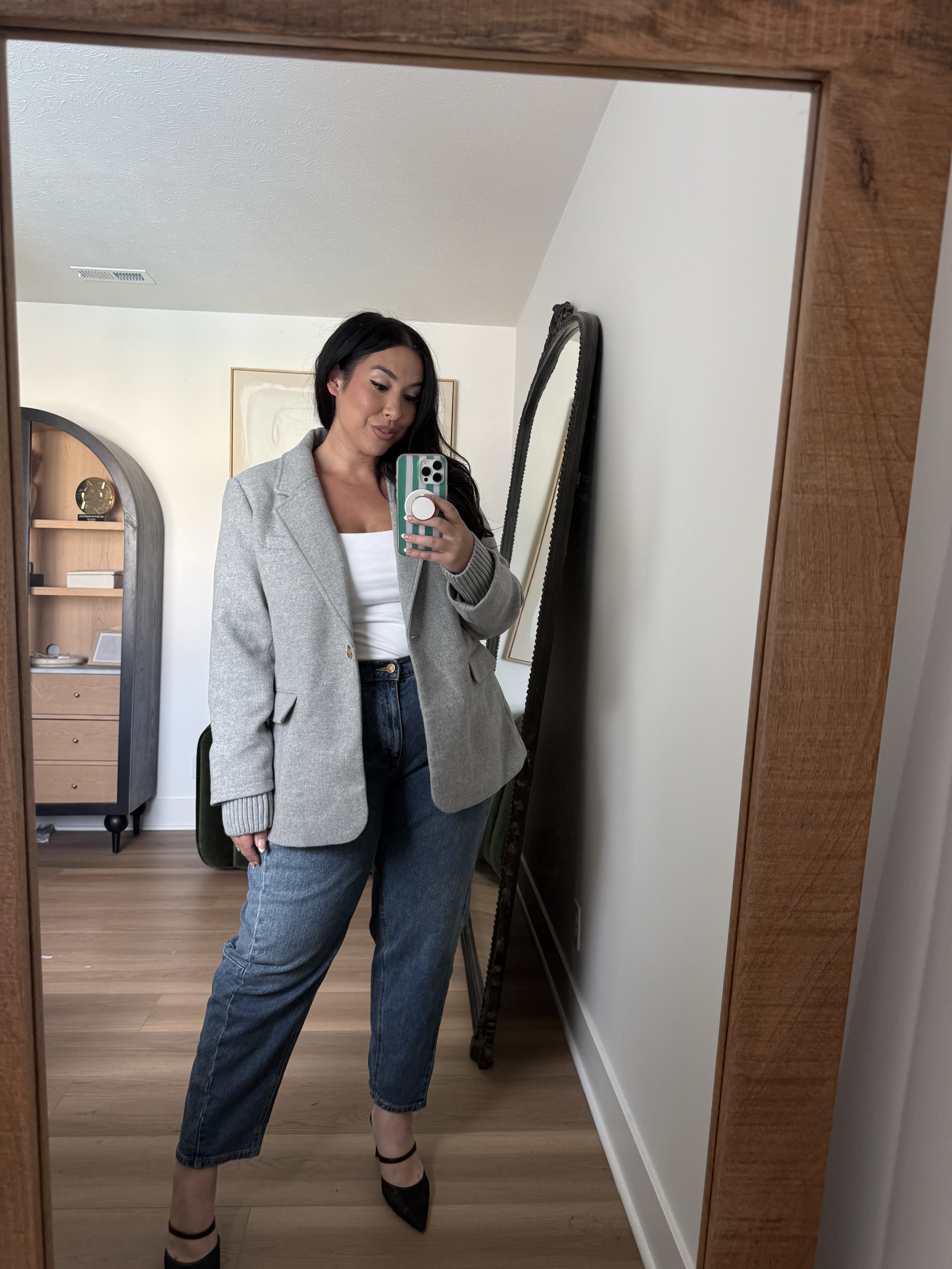 
Love this blazer, has a little bit more structure!! wearing a Xl in the blazer, 16 in the denim! walmart, walmart fashion, fall style, workwear, midsize 

 #LTKSeasonal #LTKMidsize