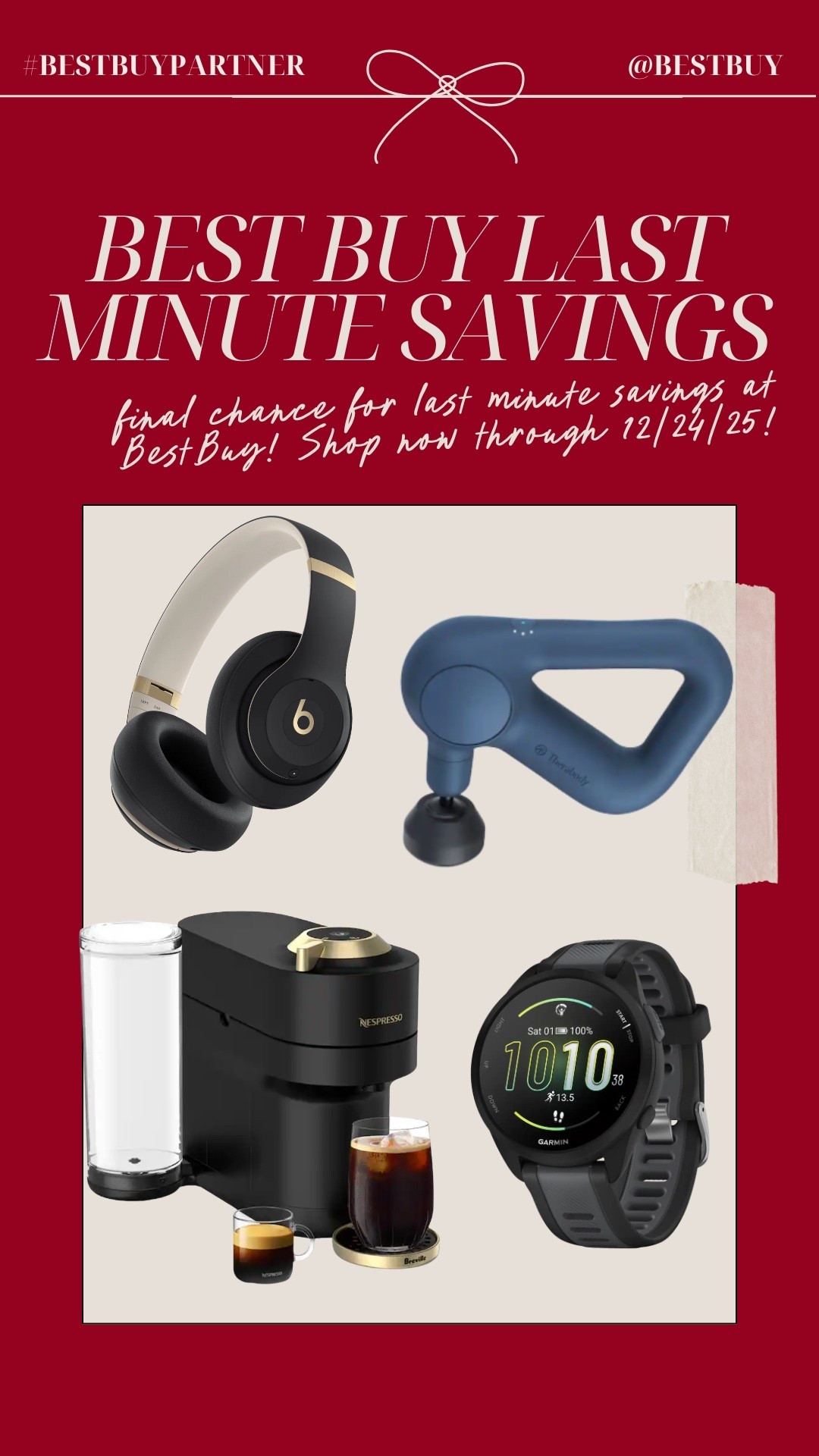 #BestBuyPartner @bestbuy 
Shop Best Buy’s Last Minute Savings Event - get deals on last minute gifts for everyone. Final chance for last minute savings at Best Buy - shop now through December 24, 2025.



#LTKHoliday #LTKGiftGuide #LTKSeasonal