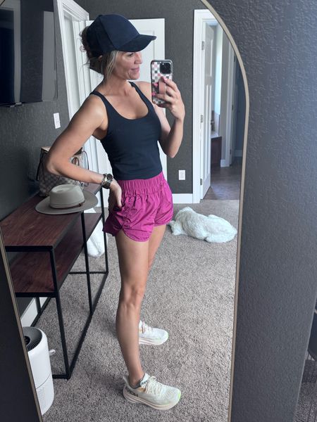 If it ever warms up here in Iowa, this is your hot girl walk attire 🤗
I am wearing a medium in this top (it’s padded) and a small in the shorts! 

#LTKActive #LTKfindsunder50 #LTKshoecrush