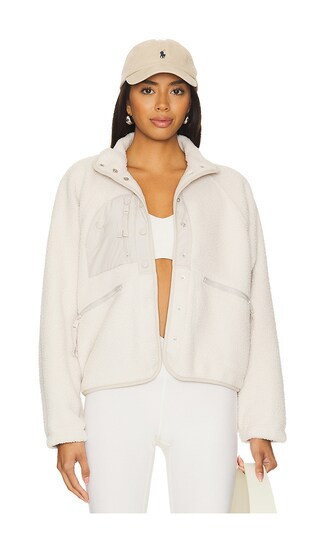 Free People x FP Movement Hit The Slopes Jacket in Beige. - size M | Revolve Clothing (Global)