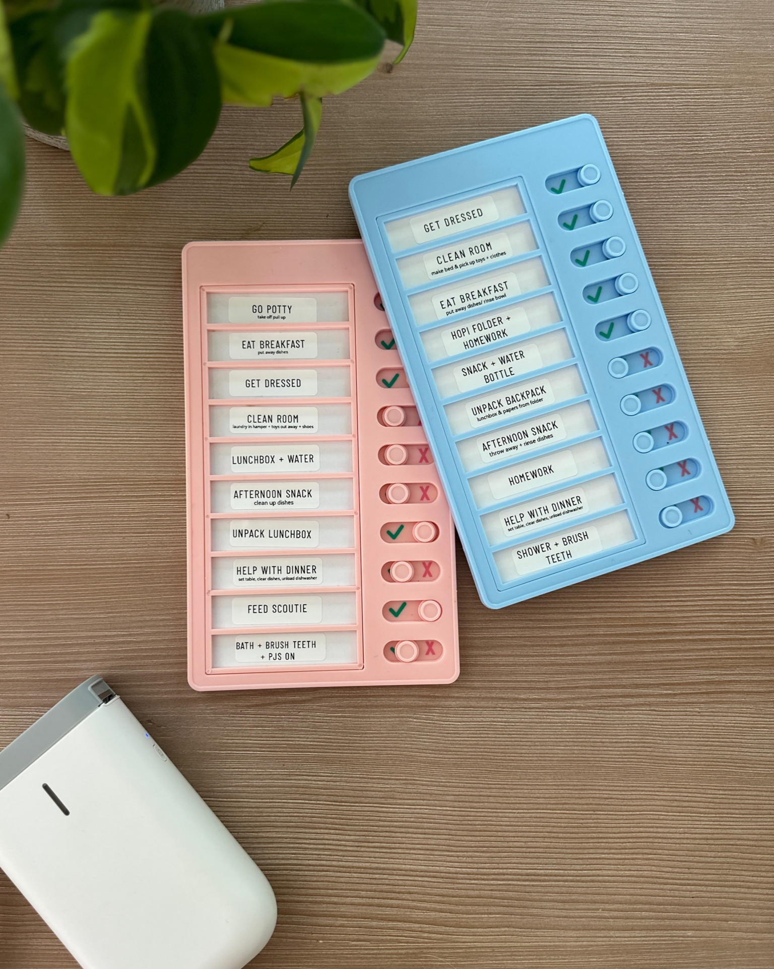 chore list made easy. 3 + 7 year old daily task checklist and the best label maker ever made.

#LTKfamily #LTKBacktoSchool #LTKkids