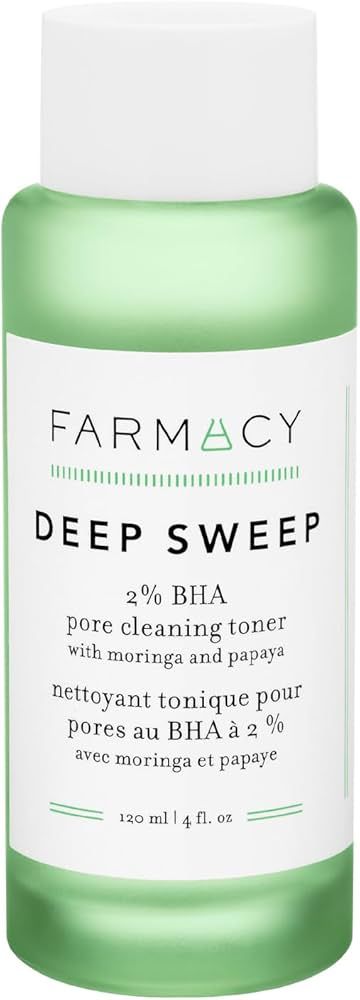 Farmacy 2% Salicylic Acid Toner for Face - Deep Sweep Gentle BHA Exfoliant for Oily Skin - Refine... | Amazon (US)