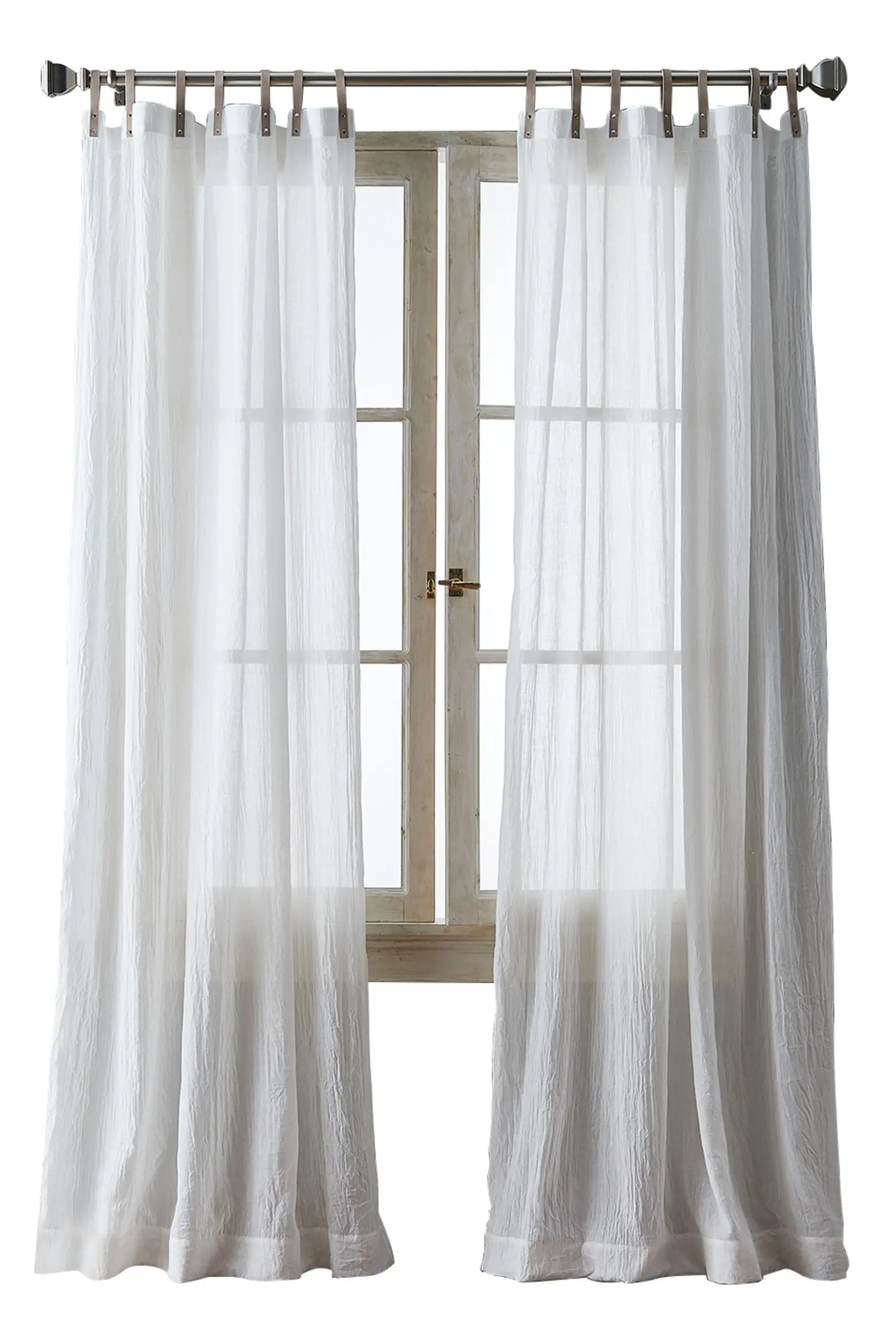 City Breeze Set of 2 Faux Leather Tab Curtain Panels | Nordstrom | Nordstrom