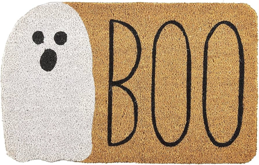 Mud Pie Hallowen Coir Doormat, Boo | Amazon (US)